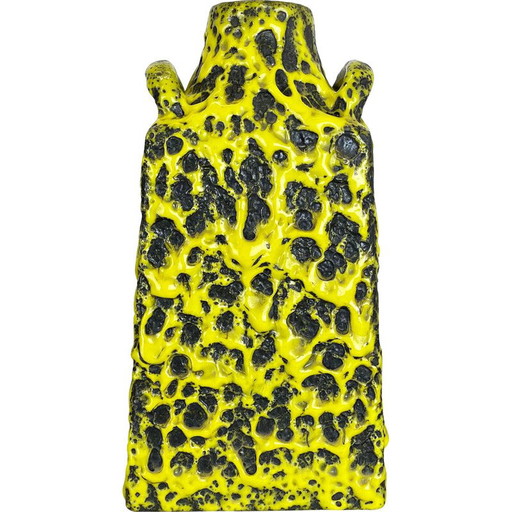 Vase vintage en poterie de lave grasse par Es Keramik, Allemagne 1970