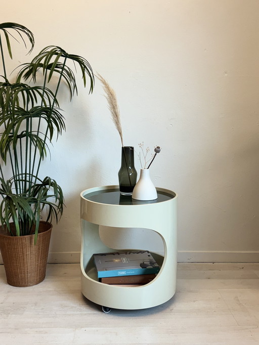 Vintage space age side table 'LUNA' - Opal Möbel, 1960s