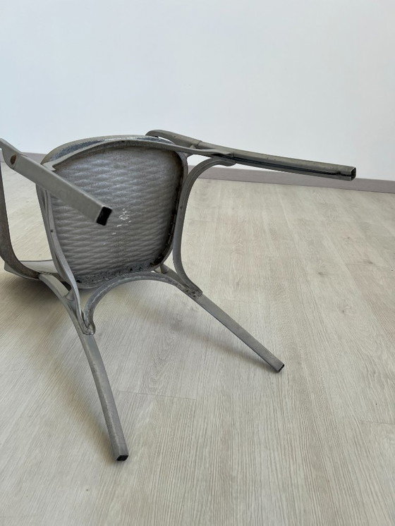 Image 1 of Aluminiumstühle - Avec-Plakette « Gaston Viort - Salon de Provence »