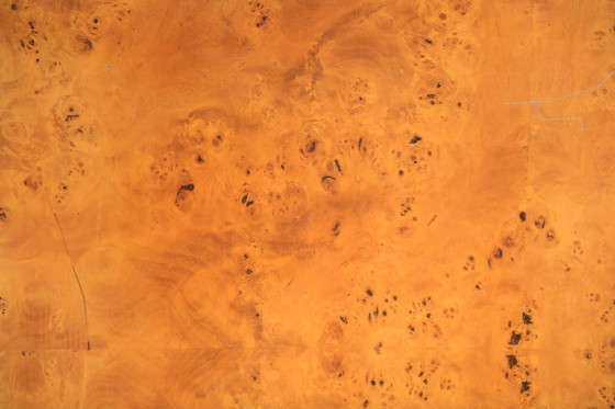 Image 1 of Atemberaubender Alveo-Couchtisch aus Maserholz – zugeschrieben an Willy Rizzo – Mario Sabot Italy