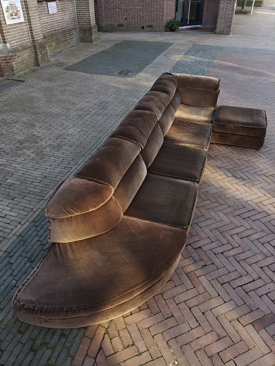 Image 1 of Canapé modulaire vintage Laauser en velours marron