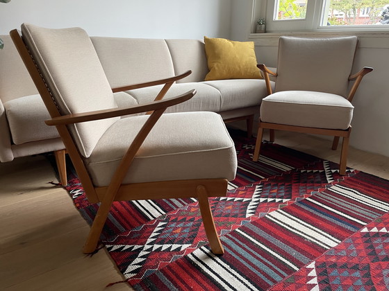 Image 1 of Vintage Danish Walnut Seating Area 1960s