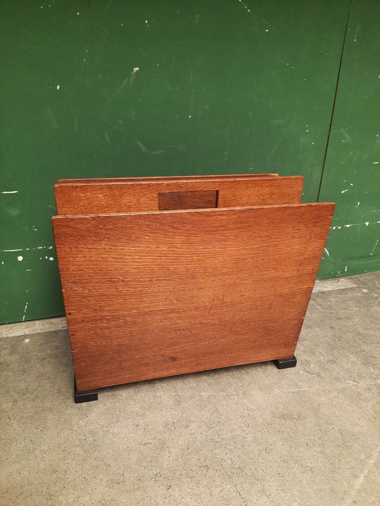 Portariviste in legno stile Art Déco vintage