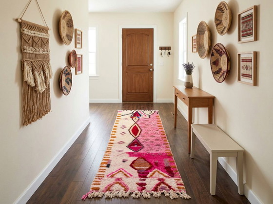 Handmade Boujad Wool Rug: Colorful Moroccan Berber Carpet I – Art Prints, Abstract (photo 13 of 17)