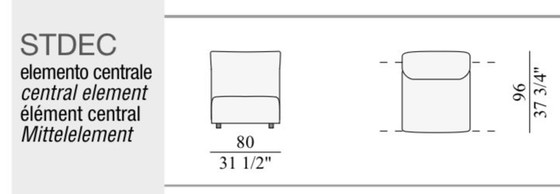 Image 1 of Edra “Standard” modulaire hoekbank stof cat T Nest showmodel