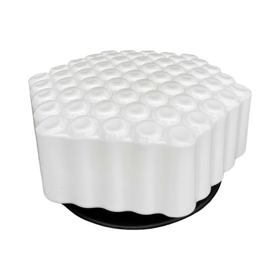 Image 1 of Large hexagonal three-dimensional milky white Honeycomb wall lamp ceiling lamp Czechoslovakia Kamenický Šenov 1960s