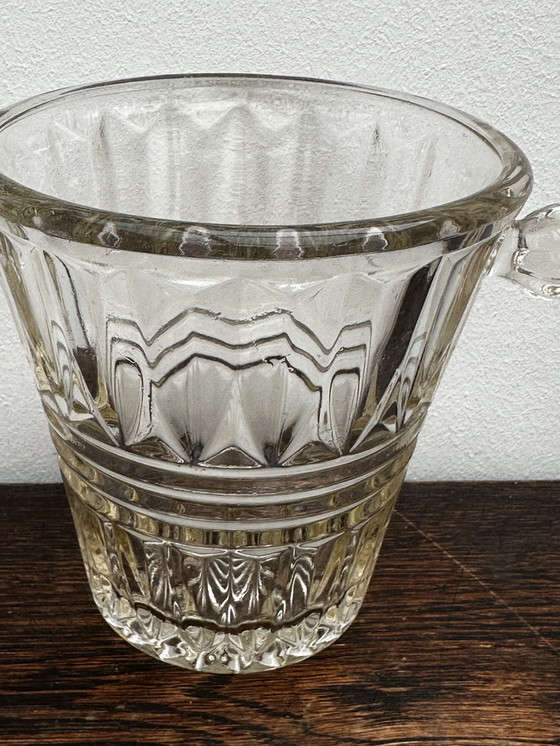 Image 1 of Small vintage cut glass ice bucket - H 12 cm