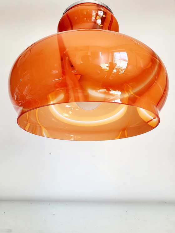 Image 1 of Murano glazen vintage hanglamp, Carlo Nason, Italy, jaren 1960
