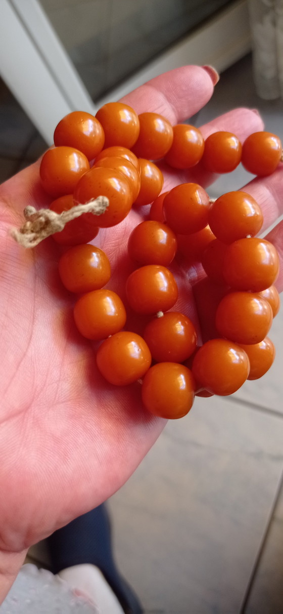 Image 1 of Faturan Bakelieten ketting, gewicht 65 g