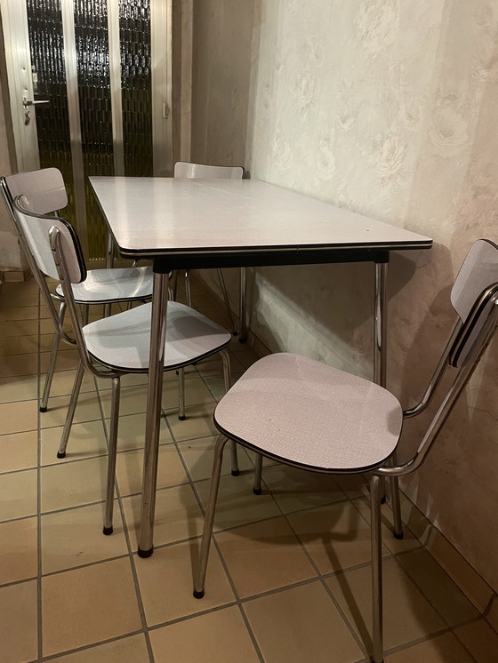 Image 1 of Formica table and chairs