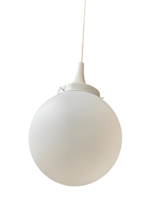 Image 1 of Lampada da sospensione in smalto opalino, Glashutte Limburg 