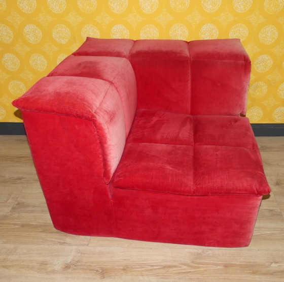 Image 1 of Modular sofa, 3 elements, corner armchair, foam, Lübke model Q-System, 1990s