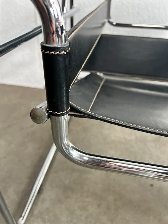 Image 1 of Vintage Wassily Stijl Stoel / Fauteuil , 1980's