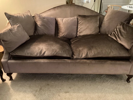 Pieter Porters 3-seater & 2 single armchairs - castle style, designed by Antwerp interior architect Pieter Porters