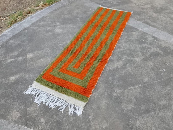 Image 1 of Handgeknüpfter Läuferteppich 300 cm x 70 cm