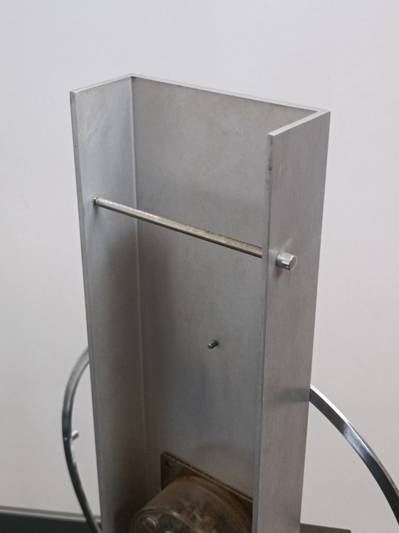Image 1 of Micro Electric designer clock by Microtecnica 1970s