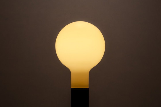 Image 1 of Stehlampe im Weltraumzeitalter aus Glas und Metall von Temde Leuchten, Schweiz, 1960er Jahre