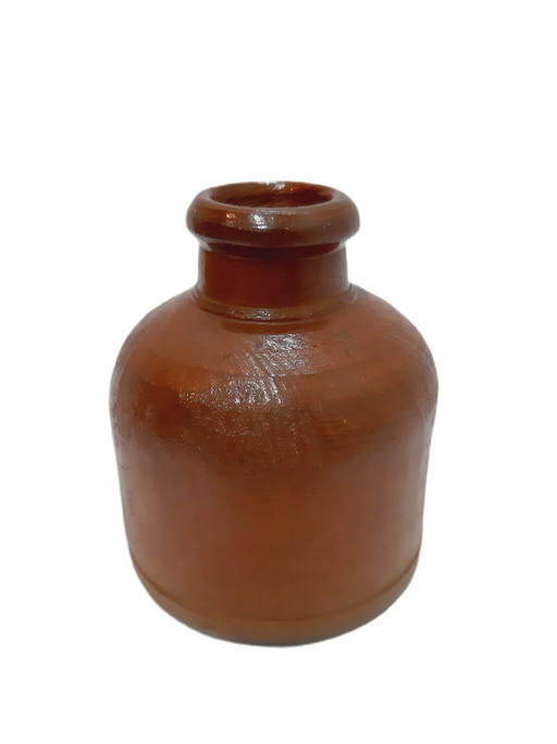 Vaso marrone in ceramica vintage