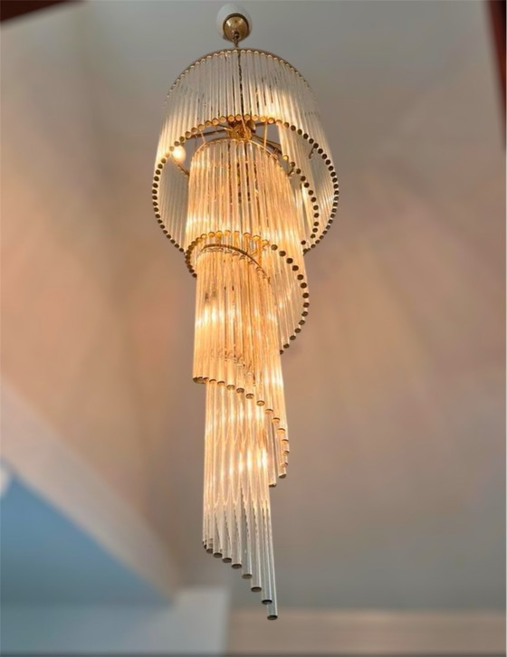 Image 1 of Spectacular and very rare Palme Chandelier