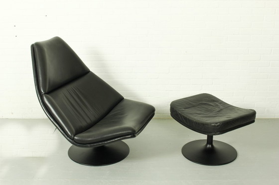 Image 1 of Sillón Artifort F588 y otomana P585 de Geoffrey Harcourt, década de 1960