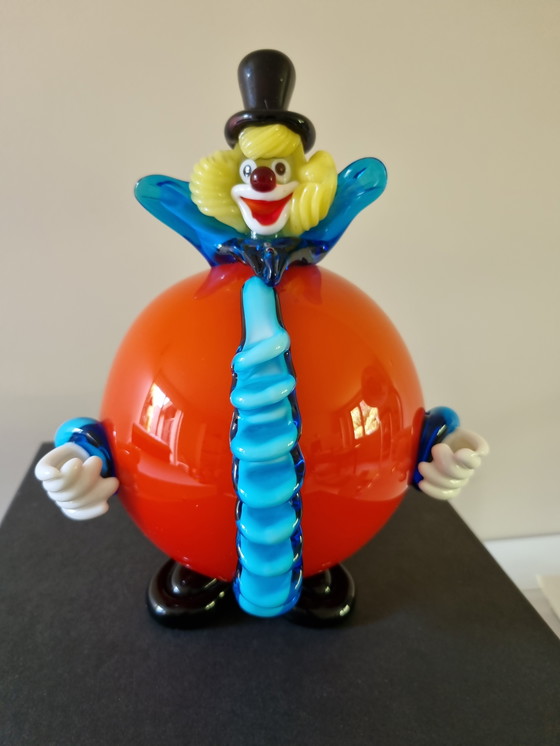 Image 1 of Pagliaccio in vetro soffiato (aspetto Murano)