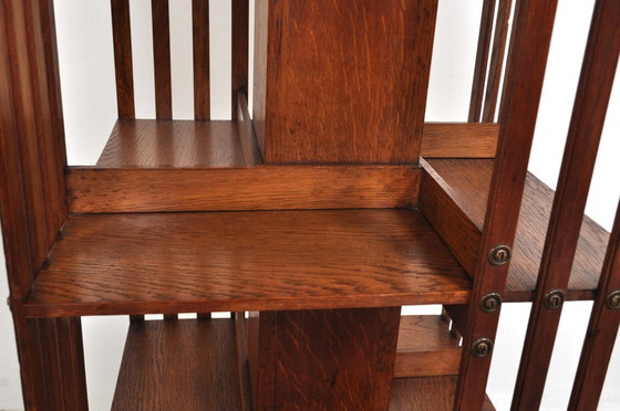 Image 1 of Carrousel de livres antique Jansen & Zonen XL, années 1890