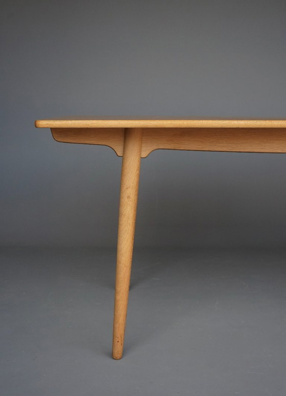 Image 1 of Table de salle à manger extensible en chêne Hans J. Wegner Modèle AT 310 par Andreas Tuck,1960s