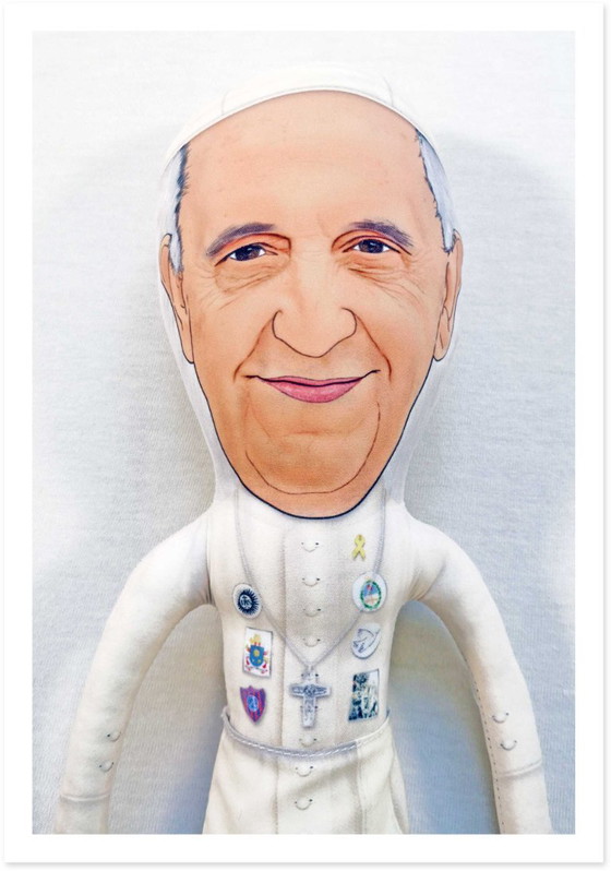 Image 1 of Pope Francis Gift | Pope Francis Decor | Pope Francis Doll Collectible | Catholic Home Decor