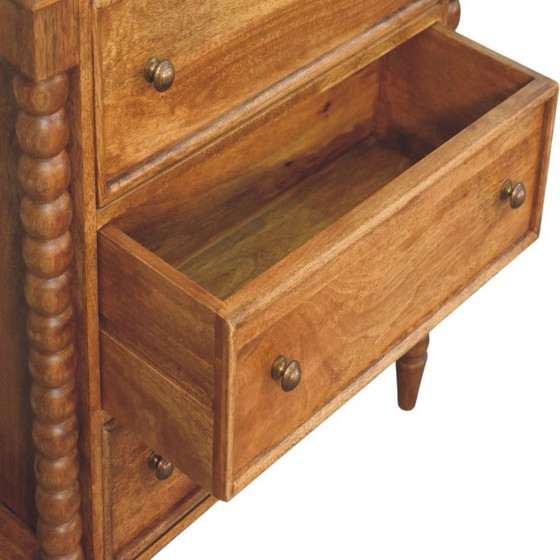 Cassettiera in legno di mango – 3 cassetti con gambe in legno tornite – Artisan, Cassettiere (photo 7 of 8)