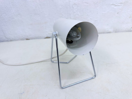 2 minimalistische cilindrische tafellampen in Space Age-stijl uit de jaren 60 en 70. – Metal (photo 12 of 12)