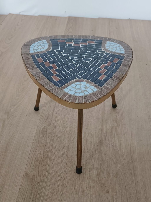 Keramik-Beistelltisch aus den 1950er Jahren – bijzettafels, Ceramic, Metal
