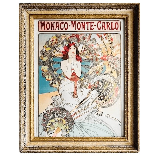 Vintage Art Nouveau Alphonse Mucha painting | Decorative Objects