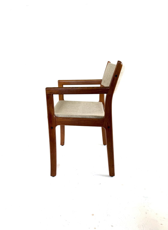 Image 1 of Vintage teakhouten bureaustoel, D-Scan ‘70