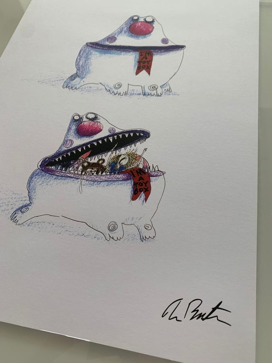 Image 1 of Tim Burton – I’m a Toy Box – Official Signed Limited Edition Print – 20x30 cm