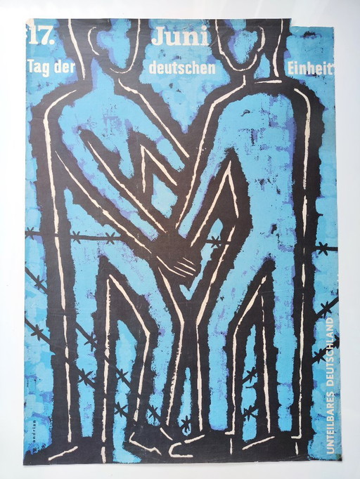 17 giugno - Giorno dell'Unità Tedesca - Manifesto d'epoca