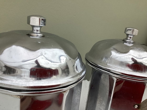 Image 1 of Barattoli vintage in stile Art Déco per caffè, zucchero e cicoria.