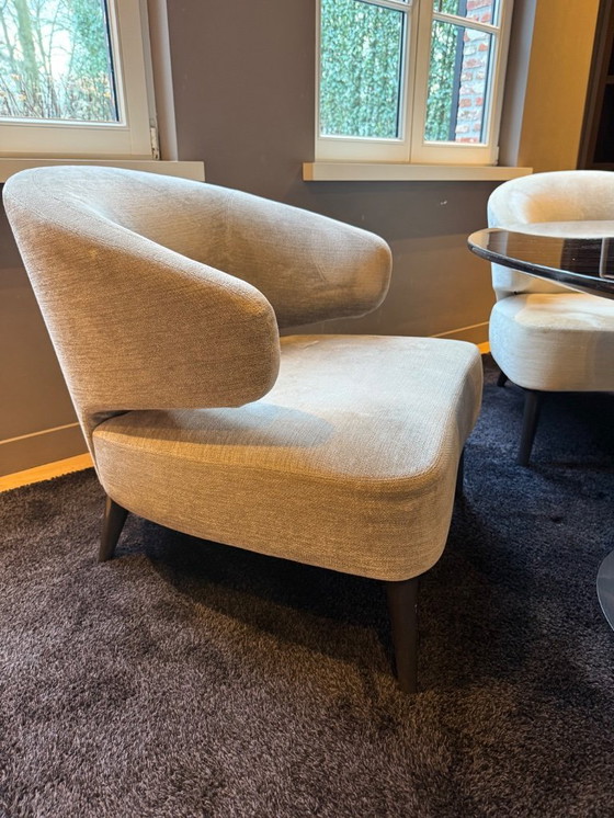 Image 1 of Fauteuil Aston Minotti 2x avec repose-pieds