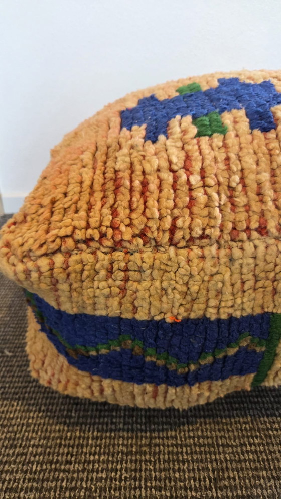 Image 1 of Pouf astratto marocchino, cuscino di seduta berbero