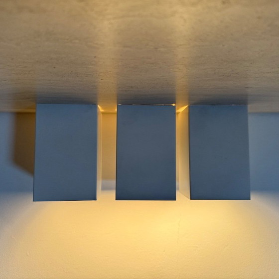 Image 1 of Set of 3 vintage Raak wall / ceiling lamps minimalist design , 1970s