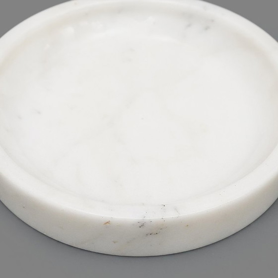 Image 1 of Cuenco de mármol blanco de Carrara, década de 1970