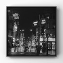 Amsterdam di notte - Reguliersbreestraat vista da Muntplein, 1961