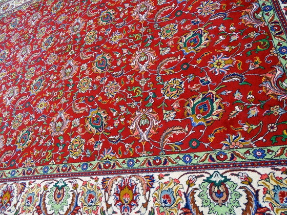 Image 1 of XL-Tabriz - 395 x 302 cm - Laine sur coton - Noué à la main