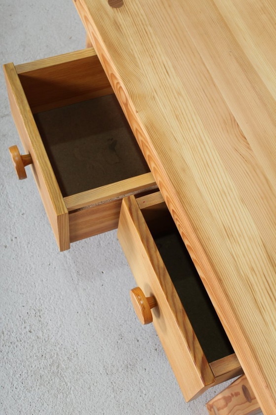 Image 1 of Vintage design pine hall bench