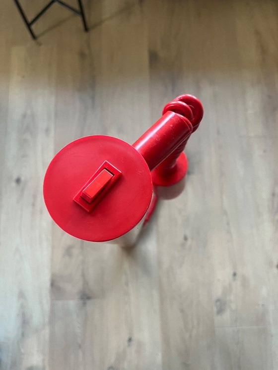 Vintage Massive buislamp – rood – Hanglampen, Metaal, Kunststof (photo 3 of 5)