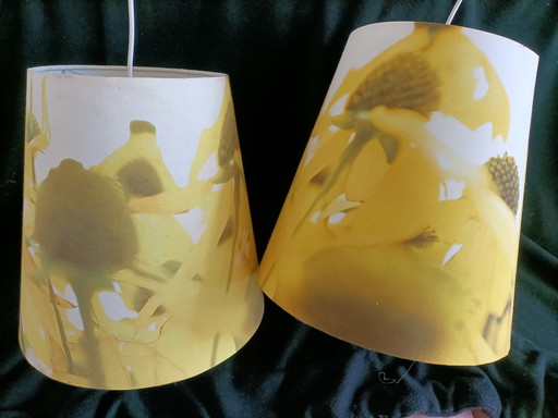 Vintage Pendant Lampshade Summer Motif