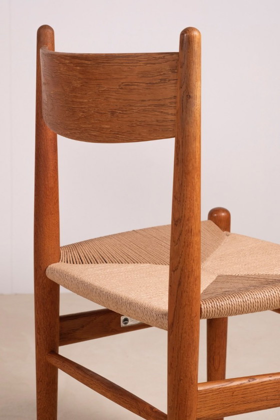 Image 1 of 6 chaises de salle à manger Hans J. Wegner CH36 en chêne, Danemark des années 1970