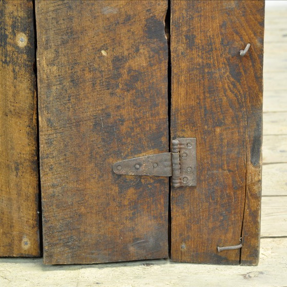 Armoire en bois de style primitif, vers 1930 – Meubles de rangement, Iron, Wood (photo 10 of 13)