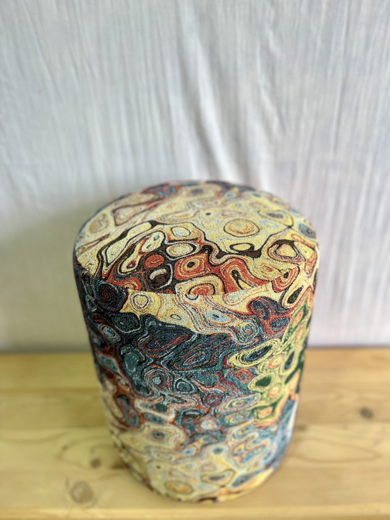 Handgemaakte Poef - Design Stof – Ontwerpstudio Anna, Hockers en poefs, Textile (photo 2 of 5)
