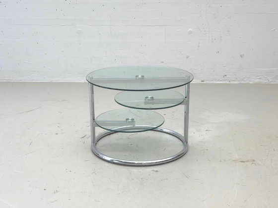 Swivel side table, 1970s – Coffee tables, Glass (photo 2 of 9)