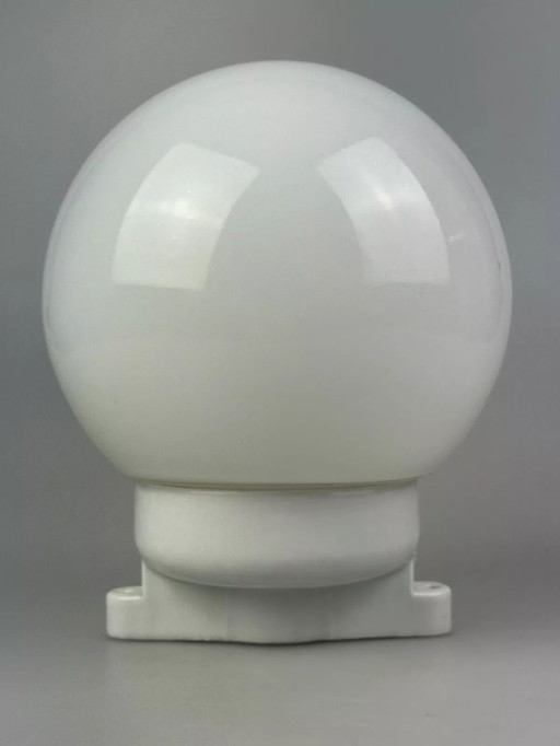 Lampe des années 50 60 Lampe murale Lampe de cave Céramique Verre Bauhaus Design